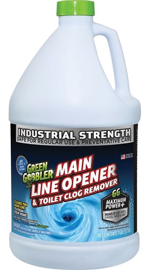 Green Gobbler G0670 Drain Cleaner, Liquid, Colorless, Odorless, 128 oz Bottle