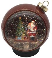 Hometown Holidays 21703 Christmas Ornament, Acrylic w/Holiday Scene, 150MM  6 Pack