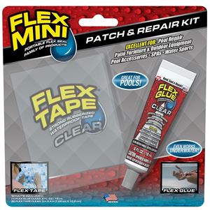 Flex Seal POOLKITMINI Patch and Repair Kit, Clear, 3-Piece, Pack of 12