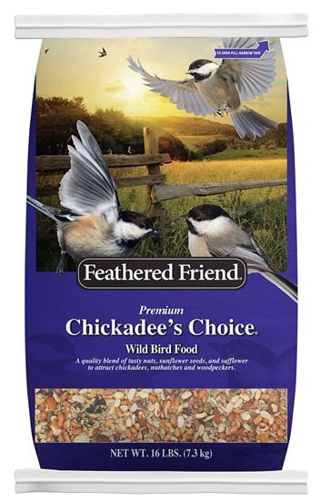 Feathered Friend Chickadee's Choice Series 14172 Wild Bird Food, Premium, 16 lb Bag