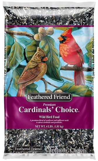 Feathered Friend Cardinal's Choice Series 14173 Wild Bird Food, Premium, 4 lb Bag