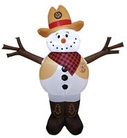 Hometown Holidays 90702 Inflatable Cowboy, 4 ft  6 Pack