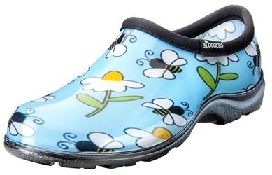 Sloggers 5120BEEBL06 Rain and Garden Shoes, 6, Bee, Blue