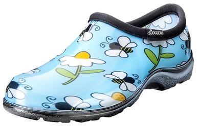 Sloggers 5120BEEBL09 Rain and Garden Shoes, 9, Bee, Blue