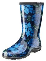 Sloggers 5018SSBL-06 Rain Boots, 6, Spring Surprise, Blue