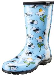 Sloggers 5020BEEBL10 Rain and Garden Boots, 10, Bee, Blue