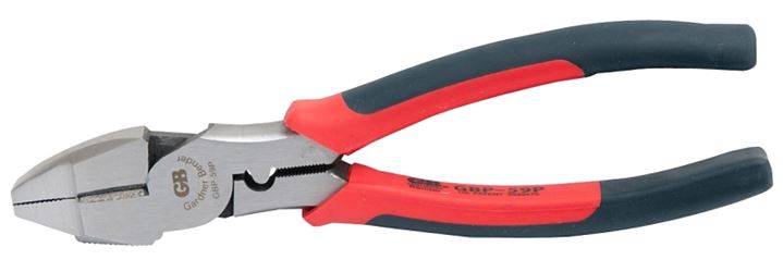 Gardner Bender ArmorEDGE GBP-59P Linemans Plier with Hammer Head, 9 in OAL, 1 in Cutting Capacity, 1-1/4 in Jaw Opening, Red Handle 