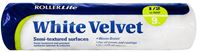 RollerLite White Velvet 9WV050 Roller Cover, 1/2 in Thick Nap, 9 in L, Dralon Fabric Cover, White 