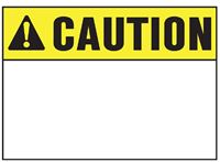 SIGN SAFETY CAUTION 10INX14IN  5 Pack
