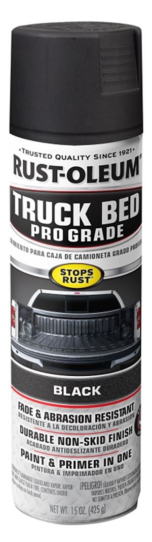 Rust-Oleum 272741 Truck Bed Spray Coating, Flat, Black, 15 oz, Can