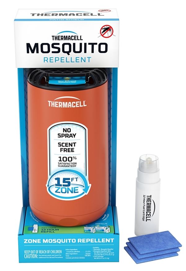 Thermacell Patio Shield PS1CANYON Mosquito Repeller, 12 hr Refill, 15 ft Coverage Area, Canyon Housing
