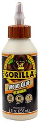 Gorilla 104404 Extra Strength Glue, Natural Wood, 8 oz Bottle  6 Pack