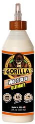 Gorilla 104406 Extra Strength Glue, Natural Wood, 18 oz Bottle  4 Pack