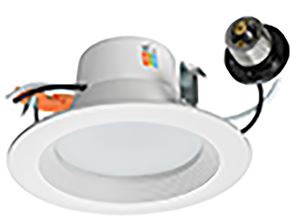 ETI Color Preference Series DL-4-10-902-SV-D Recessed Retrofit Downlight, 65 W, 120 V, LED Lamp, Acrylic, White