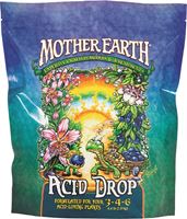 Mother Earth Acid Drop HGC733956 Hydroponic Plant Supplement, 4.4 lb Bag, Solid, 3-4-6 N-P-K Ratio