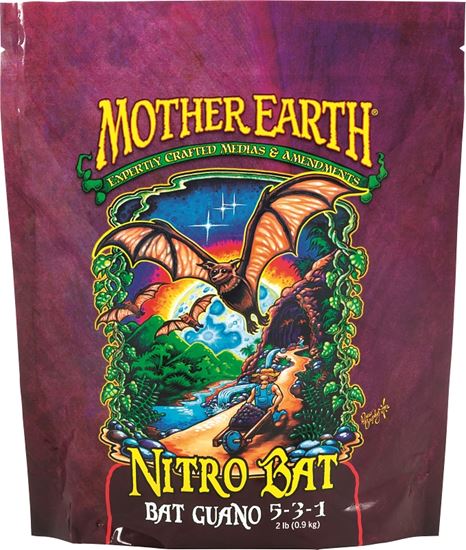 Mother Earth HGC733955 Nitro Bat Guano, 2 lb Bag, Solid, 5-3-1 N-P-K Ratio