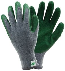 Scotts SC30501 L3P Coated Gloves, Mens, L, Elastic Knit Wrist Cuff, Latex Coating, Polyester Glove, Gray
