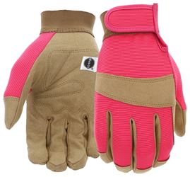Miracle-Gro MG86205-W-SM Breathable, High-Dexterity Garden Gloves, Womens, S/M, Hook and Loop Cuff, Synthetic Leather