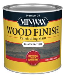 Minwax Wood Finish 118610000 Wood Stain, Phantom Gray, Liquid, 0.5 pt