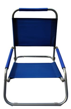 Seasonal Trends F2S018-BLUE Beach Chair, 18.1 in W, 23 in D, 21.65 in H, Steel Frame, Sliver Frame, Pack of 6