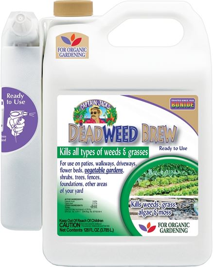 Bonide Captain Jack's 2604 Ready-to-Use Deadweed Brew with Battery Powered Sprayer, Liquid, Clear/Yellow, 1 gal