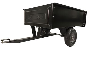 AGRI-FAB 45-0303 Dump Cart, 350 lb, 41 x 31 x 12 in Deck, 13 x 4 in Wheel, Pneumatic Wheel, Black