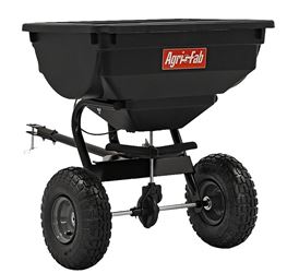 AGRI-FAB 45-0530 Tow Behind Broadcast Spreader, 14,000 sq-ft Coverage Area, 120 in W Spread, 80 lb Hopper
