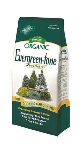 Espoma Evergreen-tone ET8 Organic Plant Food, 8 lb, Bag, 4-3-4 N-P-K Ratio