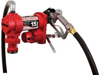Fill-Rite FR600 FR610H AC Pump with Hose, Motor: 1/6 hp, 34 in L Suction Tube, 3/4 in Outlet, 15 gpm, Iron
