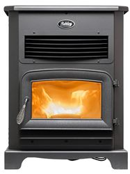Ashley Hearth AP5622 Pellet Stove with 170 lb Hopper, 25-1/2 in W, 25-1/2 in D, 40.4 in H, 50,000 Btu/hr Heating 