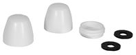 FLUIDMASTER SMART CAP Series 7110T-002-P10 Toilet Bolt Cap, Polypropylene, White