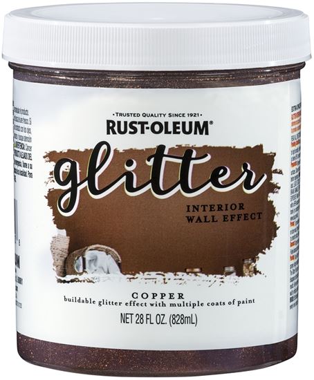Specialty 360222 Textured Glitter Paint, Copper, 28 fl-oz, Can