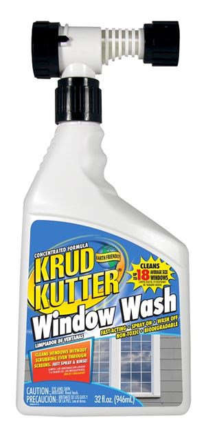 Krud Kutter WW32H4 Window Wash, 32 oz, Bottle, Liquid, Mild
