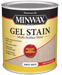 616110444 GEL STAIN SIMPLY WHITE 1QT