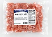 Family Choice 419 Slice Candy, Orange Flavor, 33 oz Cello Bag  8 Pack
