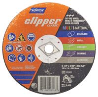 NORTON Clipper Classic AC AO/SC Series 70184609146 Cut-off Wheel, 6-1/2 in Dia, 3/32 in Thick, 5/8 in Arbor