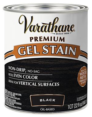 Varathane 358176 Premium Stain, Black, Gel, Paste, 1 qt