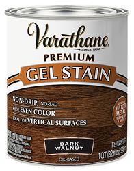 VARATHANE 358301 Premium Gel Stain, Dark Walnut, Liquid, 1 qt