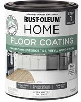 RUST-OLEUM 358876 Concrete Floor Coating, Ultra White, 1 qt