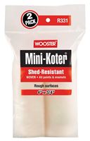WOOSTER MINI-KOTER R329-6 Mini-Roller Cover, 3/4 in Thick Nap, 6 in L, Fabric Cover