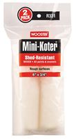 WOOSTER MINI-KOTER R331-6 Mini-Roller Cover, 3/4 in Thick Nap, 6 in L, Fabric Cover