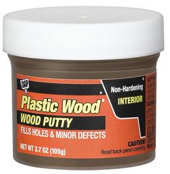 Plastic Wood 7079821255 Wood Putty, Solid, Mild, Pleasant, Dark Walnut, 3.7 oz Tub  6 Pack