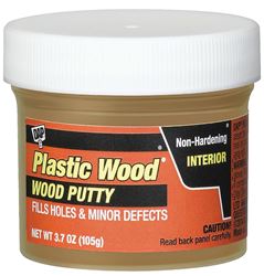 Plastic Wood 7079821272 Wood Putty, Solid, Mild, Pleasant, Natural Pine, 3.7 oz Tub  6 Pack