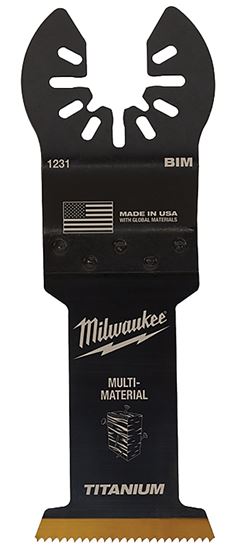 Milwaukee 49-25-1233 Blade, 1-3/8 in, 1-5/8 in D Cutting, HCS/Titanium