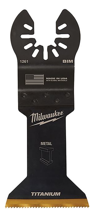 Milwaukee 49-25-1263 Blade, 1-3/4 in, 1-5/8 in D Cutting, HSS/Titanium, 3/PK