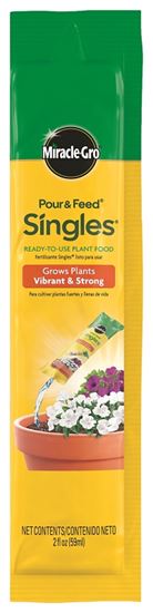 Miracle-Gro Pour & Feed 3100010 Plant Food, 2 oz Pack, Liquid, 0.02-0.02-0.02 N-P-K Ratio  24 Pack