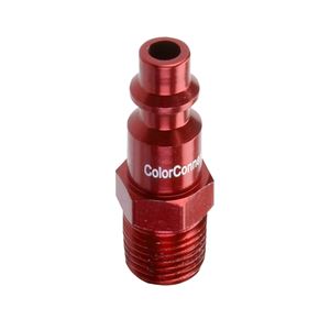 ColorConnex A73440D-X Plug, 1/4 in, MNPT, Aluminum, Anodized 