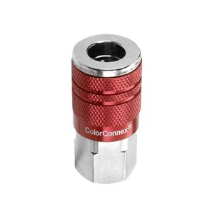 ColorConnex A73410D-X Coupler, 1/4 in, FNPT, Aluminum/Steel, Anodized