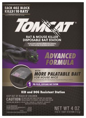 Tomcat 0373905 Rat and Mouse Killer Disposable Bait Station, 10 Rats Bait, Purple/Violet