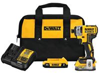 DeWALT XR Series DCF887D1E1 Impact Driver Kit, Battery Included, 20 V, 2 Ah, 1/4 in Drive, 3600 ipm IPM, 3250 rpm Speed